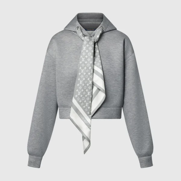 루이비통 크롭드 모노그램 스카프 후디 1AIR62